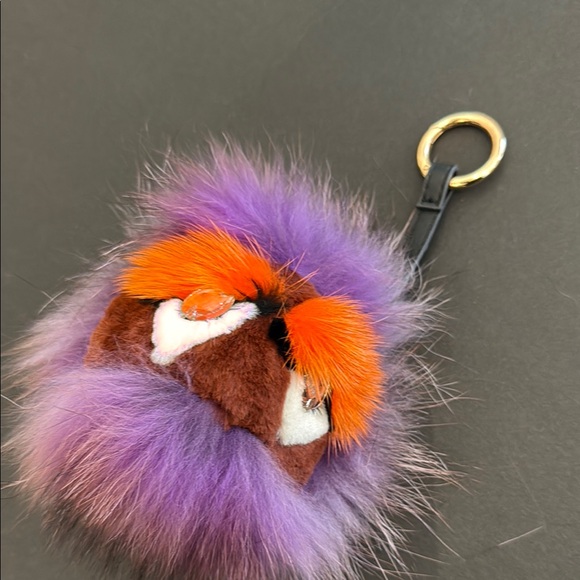 Colorful Furry Keychain Accessory - Picture 2 of 6